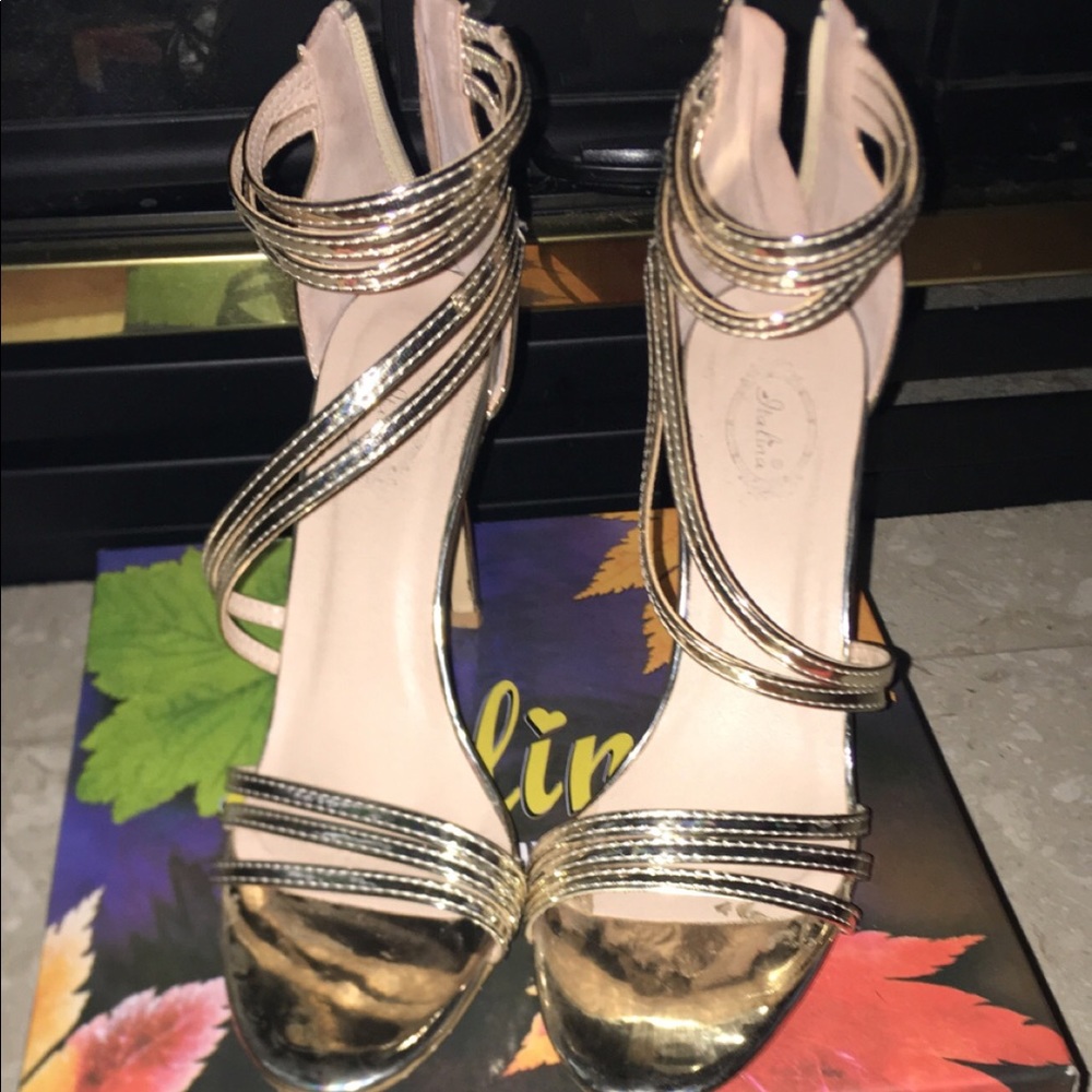 Gold heels